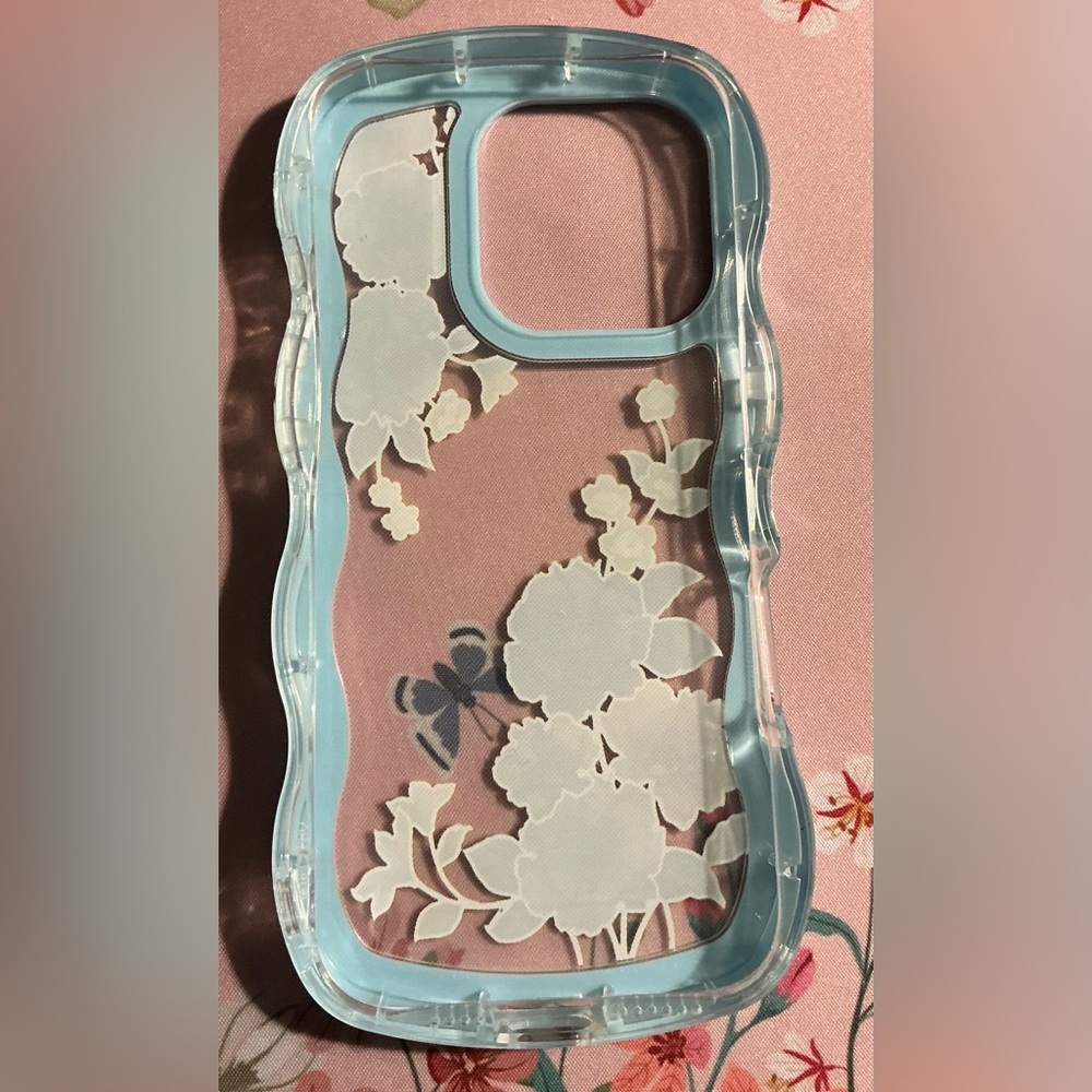 Floral Blue Phone Case / I Phone 16 Pro - Picture 3 of 4